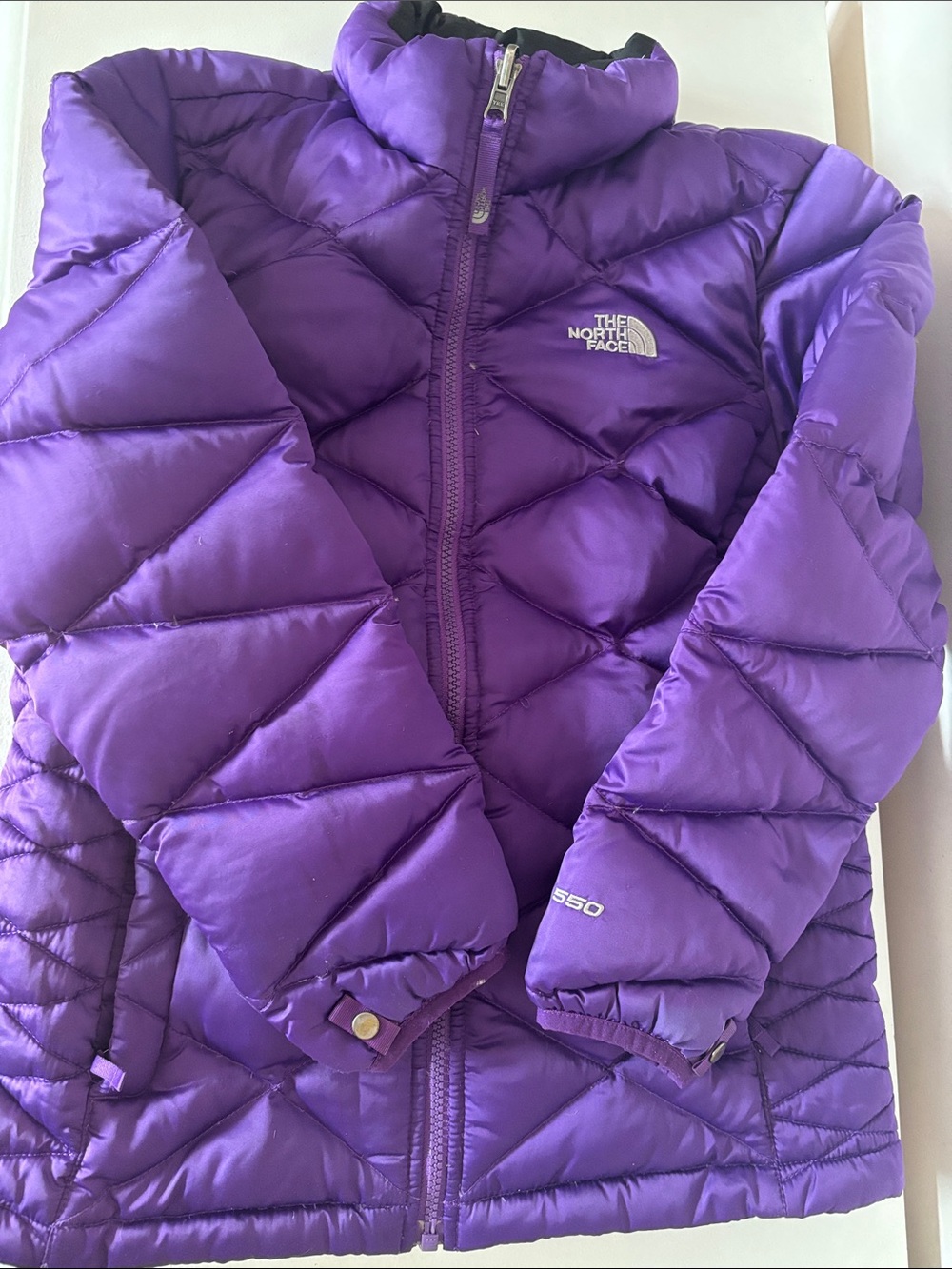 The North Face Kids Purple 550 Puffer Jacket